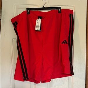 NWT Adidas Scarlet Sports Shorts with Black Accents- BRAND NEW!!!!